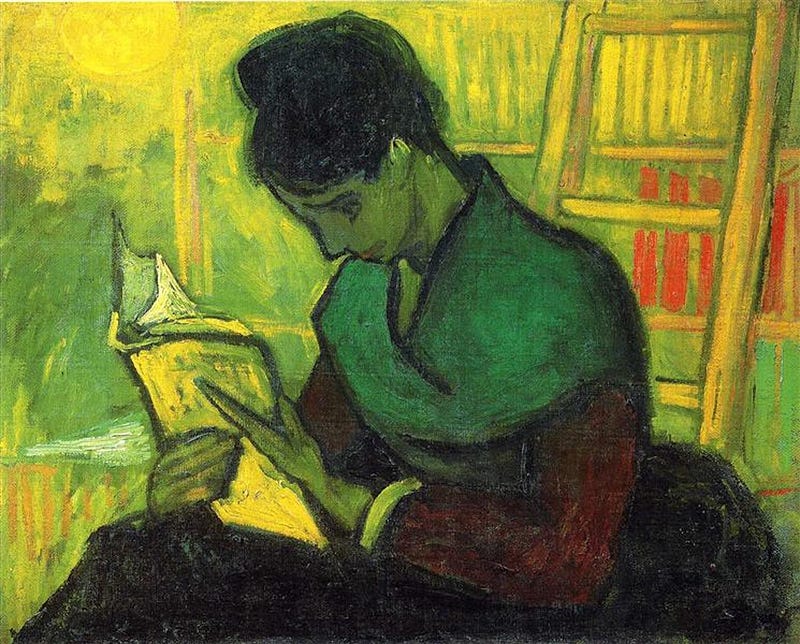 Vincent van Gogh's The Novel Reader - A reflection on reading and learning.