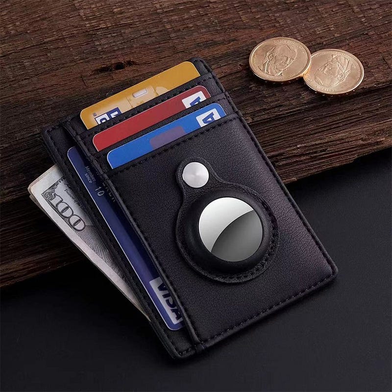 Fashionable wallet with AirTag compartment