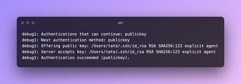 Debugging SSH Connections