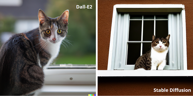 Cute cat sitting by the window