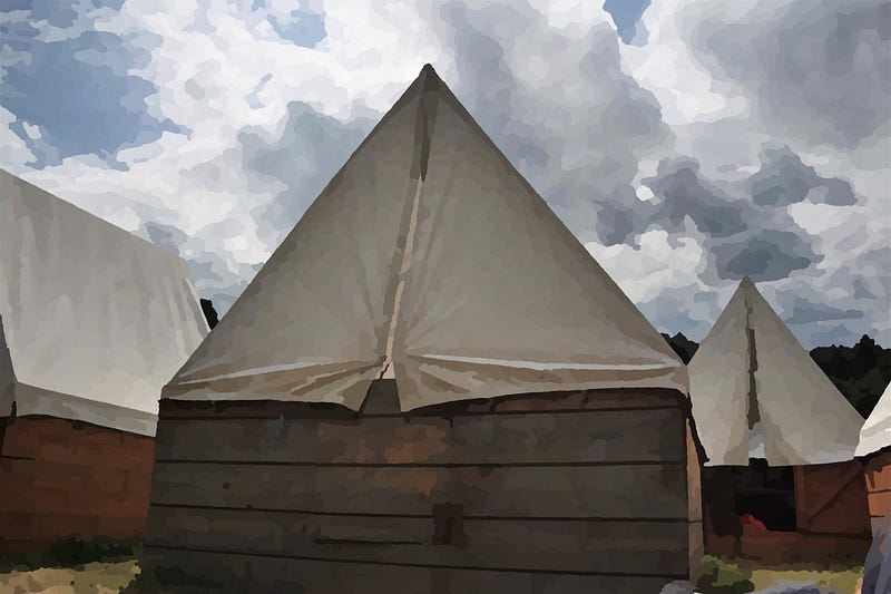 Tent at Camp Scott, Oklahoma