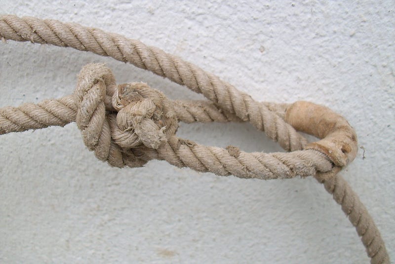 A lasso knot