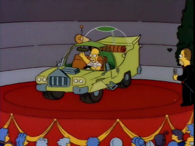 The Homer Car from *The Simpsons*.