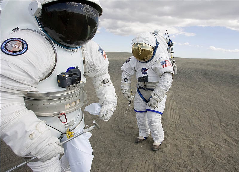 NASA Space Suit in White Design