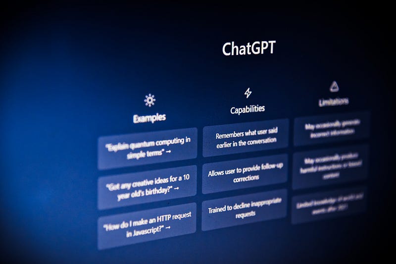 User utilizing ChatGPT for various tasks.