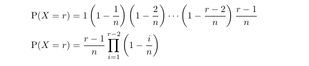 Probability expression derivation