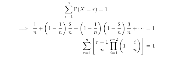 Total probability summation