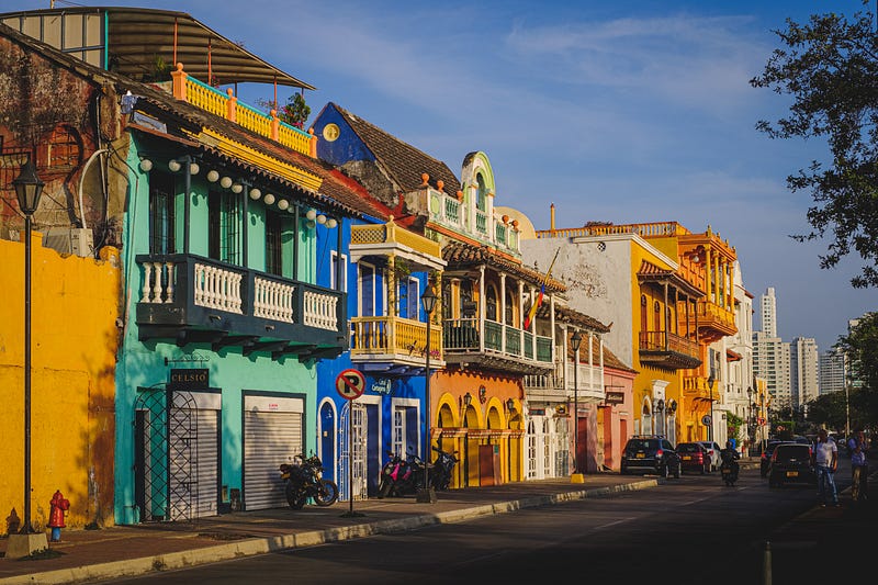 Colorful streets of Colombia