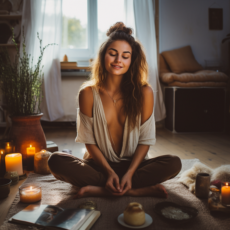 Calming bath setup for relaxation