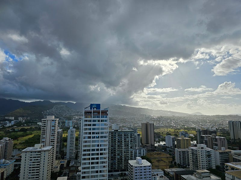 A stunning view of Honolulu, Hawaii