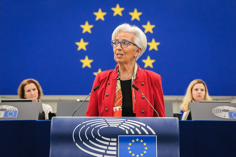 ECB President Christine Lagarde discussing CBDCs