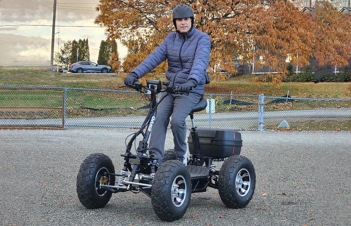 Envo e-ATV in action in a natural setting