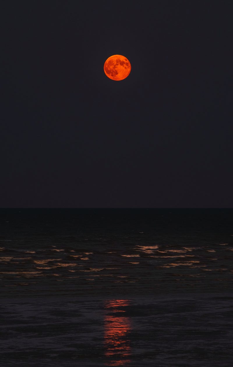 Earth and moon captured in a cosmic embrace