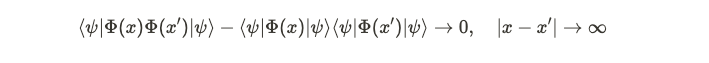 Correlation analysis of local operators