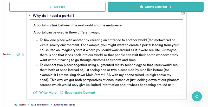 AI comparison in writing