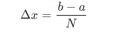 Uniform rectangle widths in Riemann sums