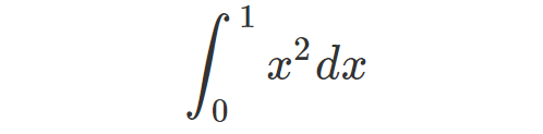 Example integral of x²