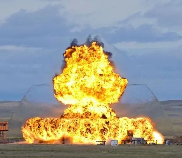 Shock wave from an explosion