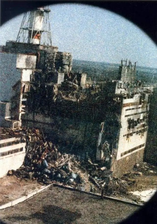 Historical photo from Chornobyl disaster