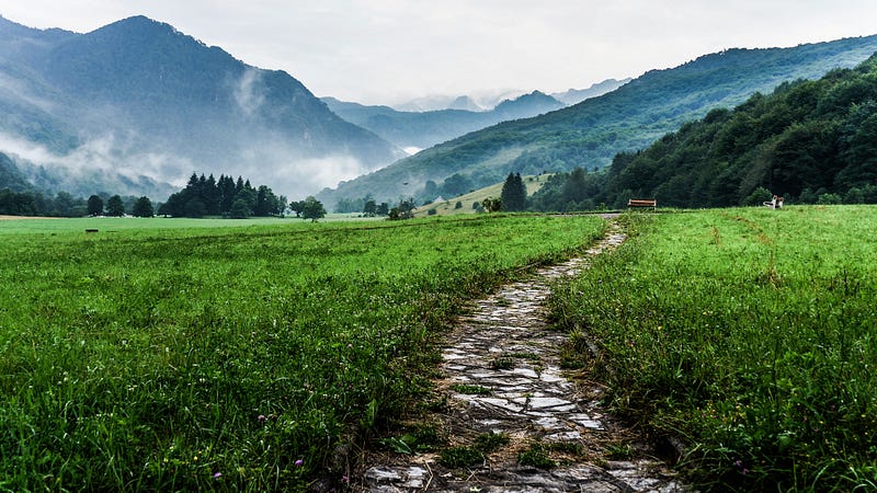 A scenic view of The Green Road